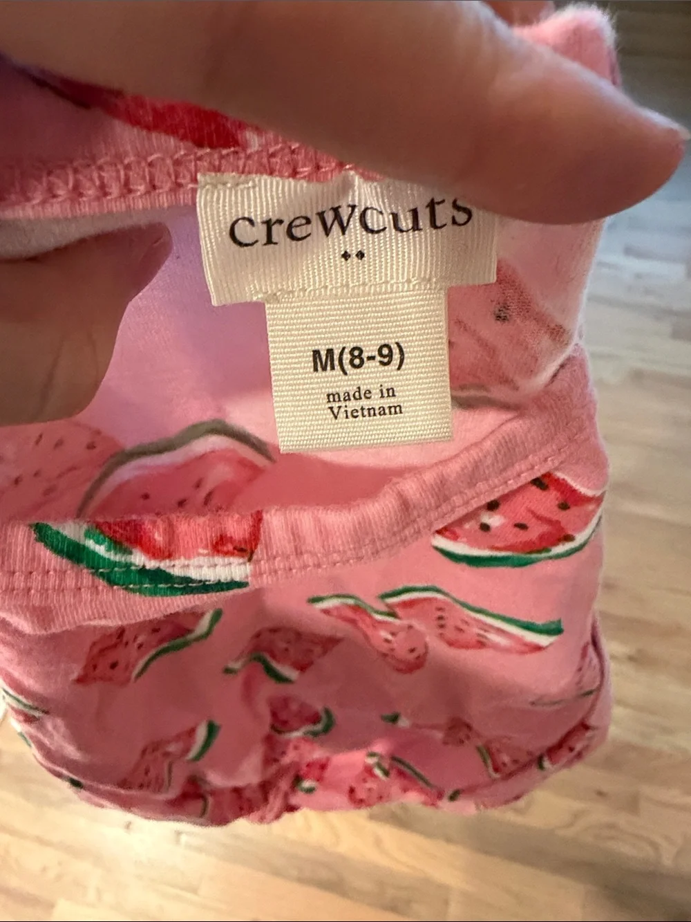 Crewcuts Pink Watermelon Print Girls Matching Top & Shorts Set